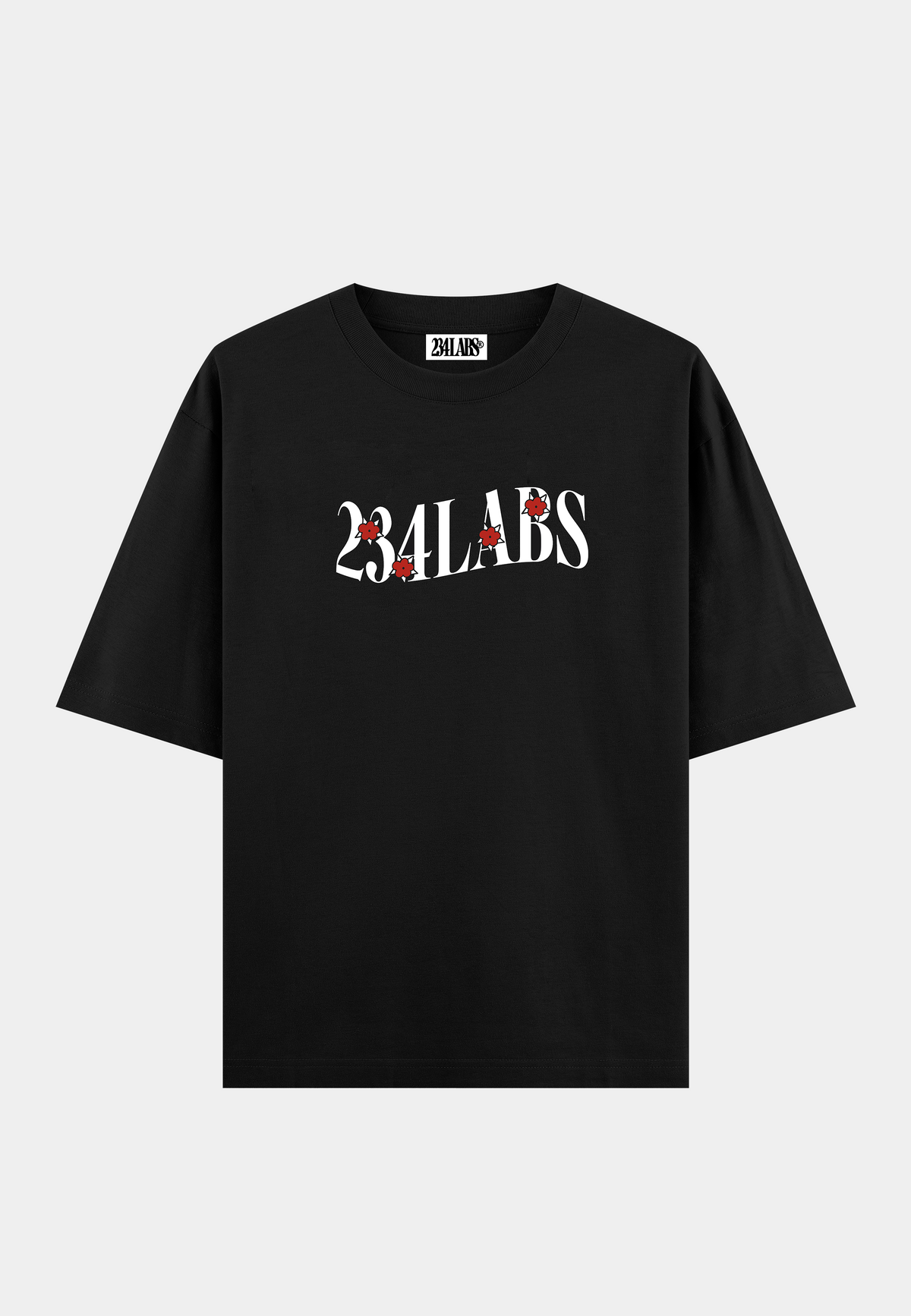234labs Rose Logo T-shirt Black
