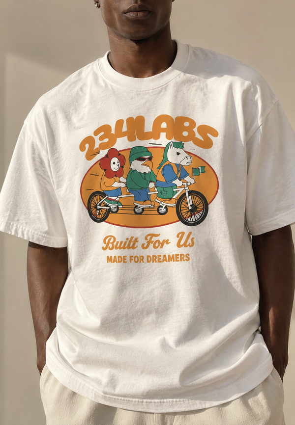 White Long Ride Men T-Shirt