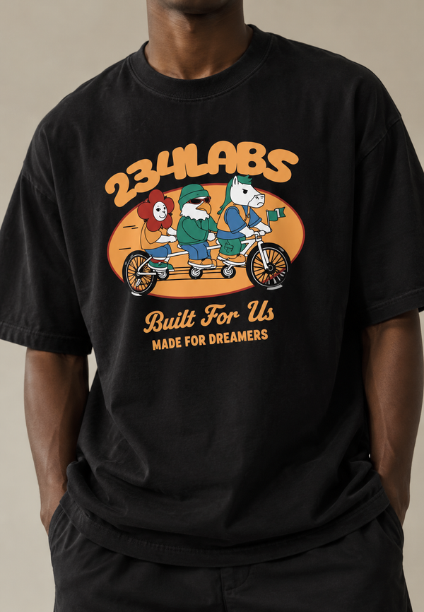 Black Long Ride Men T-Shirt