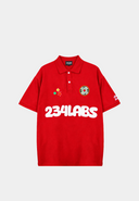234 Labs Patriots Polo Red