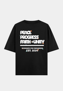 234Labs Peace & Progress T-shirt  Black