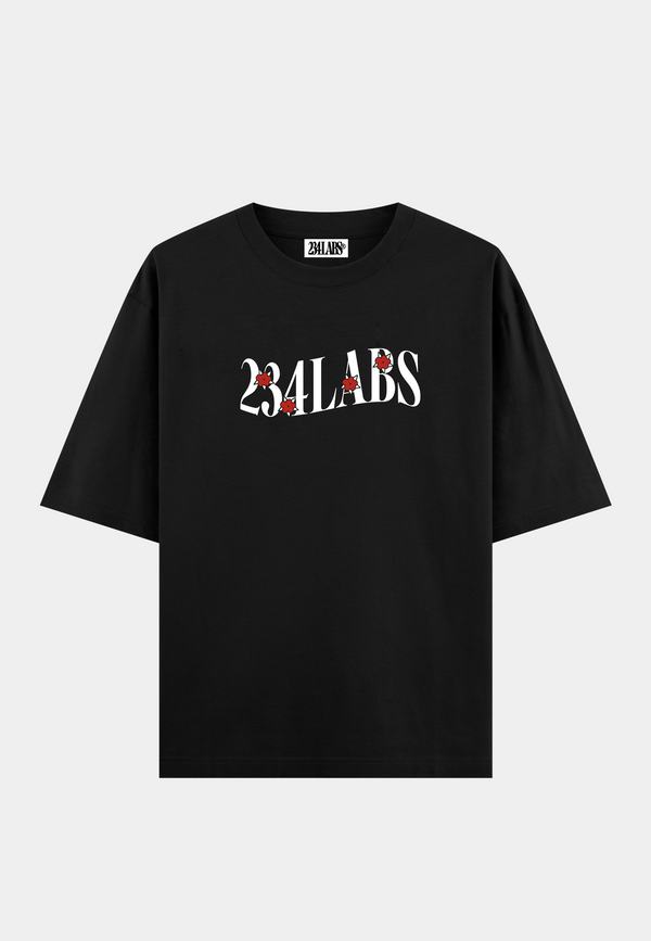 234labs Rose Logo T-shirt Black