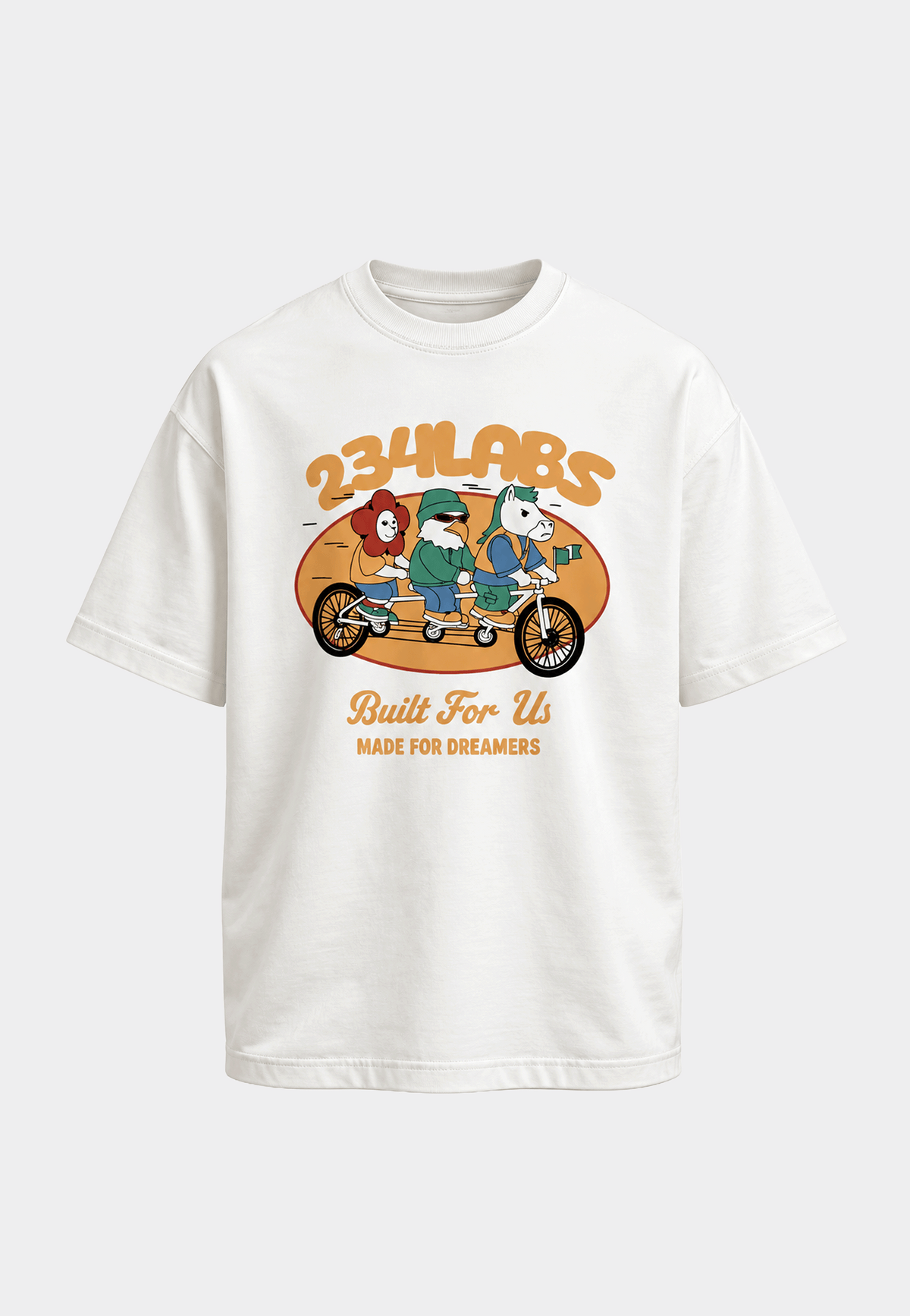 White Long Ride Men T-Shirt