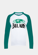 234 Labs Globe Logo Longsleeve T-Shirt White Green